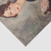 Amedeo Modigliani - Portret van Dedie Hayden Tissuepapier (Detail)