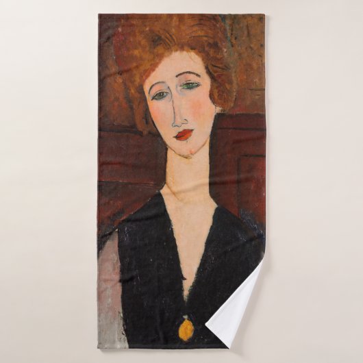 Amedeo Modigliani - Portret van een vrouw Bad Handdoek (Badhanddoek)