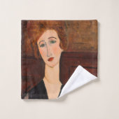 Amedeo Modigliani - Portret van een vrouw Bad Handdoek (Wasdoekje)