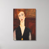 Amedeo Modigliani - Portret van een vrouw Canvas Afdruk (Voorkant)