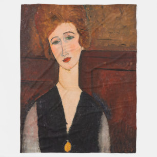Amedeo Modigliani - Portret van een vrouw Fleece Deken