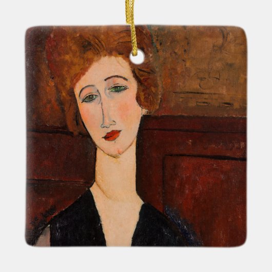 Amedeo Modigliani - Portret van een vrouw Keramisch Ornament (Voorkant)