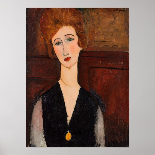 Amedeo Modigliani - Portret van een vrouw Poster (Voorkant)