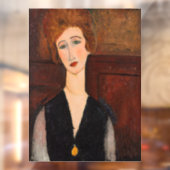 Amedeo Modigliani - Portret van een vrouw Raamsticker (Vel 2)