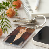 Amedeo Modigliani - Portret van een vrouw Sleutelhanger (Voorkant Rechts)