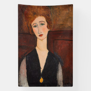 Amedeo Modigliani - Portret van een vrouw Spandoek