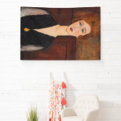Amedeo Modigliani - Portret van een vrouw Spandoek (Insitu)