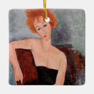 Amedeo Modigliani - Roodkopje voor meisjes tijdens Keramisch Ornament