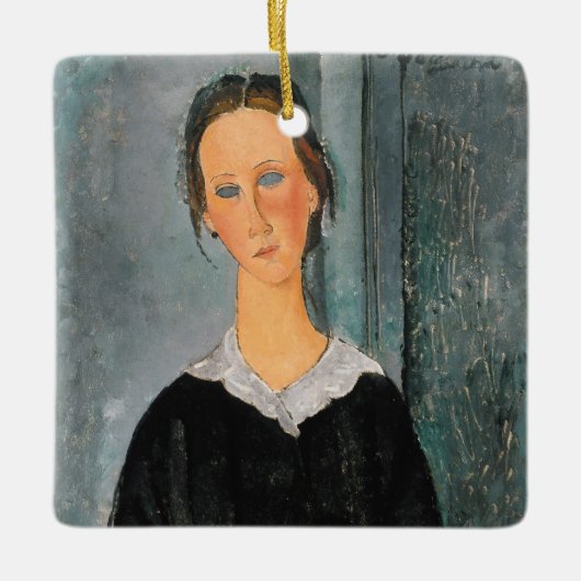 Amedeo Modigliani - Servant Girl Keramisch Ornament (Voorkant)