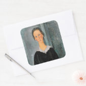 Amedeo Modigliani - Servant Girl Vierkante Sticker (Envelop)