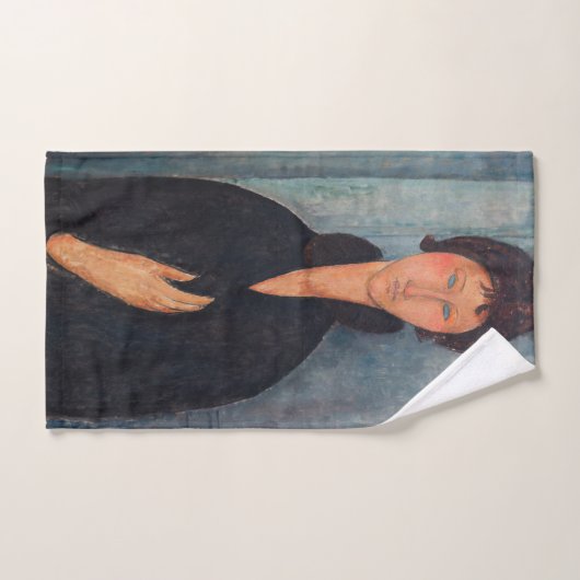 Amedeo Modigliani - Vrouw met blauwe ogen Bad Handdoek (Handdoek)