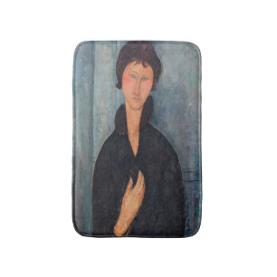 Amedeo Modigliani - Vrouw met blauwe ogen Badmat