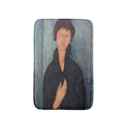 Amedeo Modigliani - Vrouw met blauwe ogen Badmat (Voorkant Verticaal)