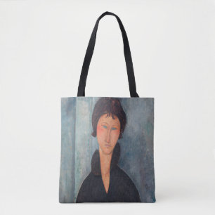 Amedeo Modigliani - Vrouw met blauwe ogen Draagtas