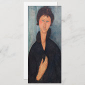 Amedeo Modigliani - Vrouw met blauwe ogen Kaart (Voorkant / Achterkant)