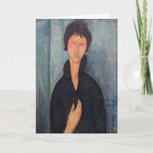 Amedeo Modigliani - Vrouw met blauwe ogen Kaart