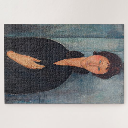 Amedeo Modigliani - Vrouw met blauwe ogen Legpuzzel (Horizontaal)