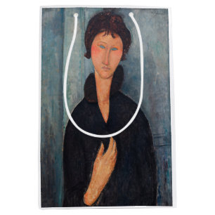 Amedeo Modigliani - Vrouw met blauwe ogen Medium Cadeauzakje