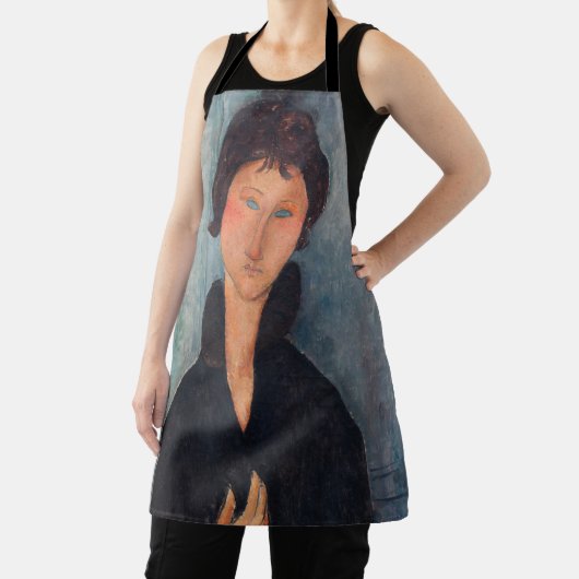 Amedeo Modigliani - Vrouw met blauwe ogen Schort (Insitu)