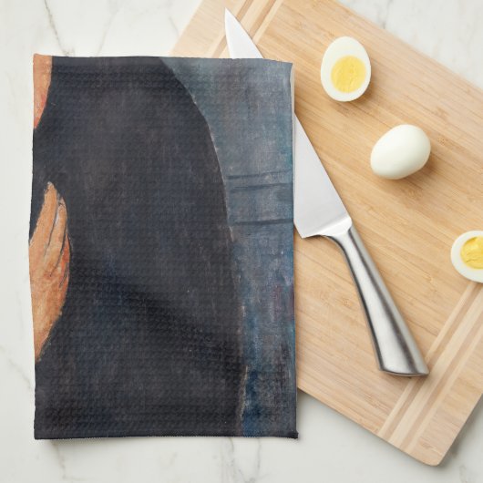 Amedeo Modigliani - Vrouw met blauwe ogen Theedoek (Quarter Fold)