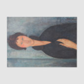 Amedeo Modigliani - Vrouw met blauwe ogen Tissuepapier (Voorkant)