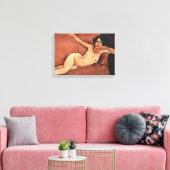 Amedeo Modigliani Woman on a Sofa Canvas Afdruk (Insitu (Woonkamer))
