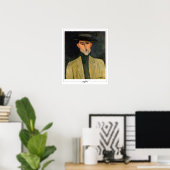 Amedeo Modigliani Zedign Affiche d'art #273 (Bureau à domicile)