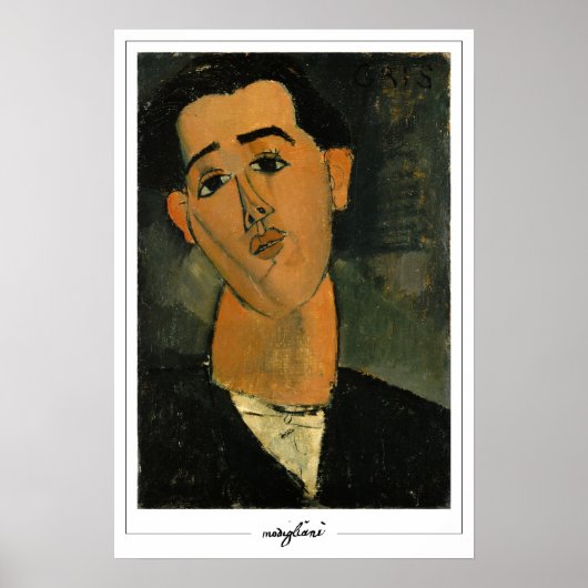 Amedeo Modigliani Zedign Art Poster 3 (Voorkant)