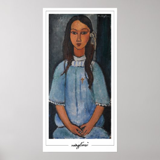 Amedeo Modigliani Zedign Art Poster 5 (Voorkant)