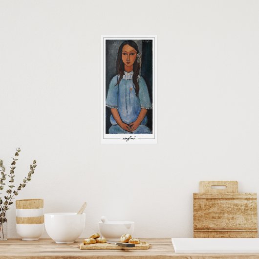 Amedeo Modigliani Zedign Art Poster 5 (Keuken)