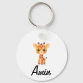 Ameen Name in Arabic Calligraphy – أمين Sleutelhanger (Achterkant)