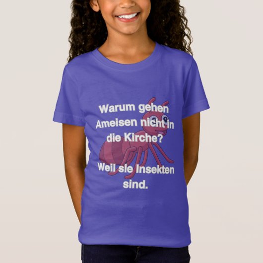 Ameise in Sekten Comic Design T-shirt (Voorkant)