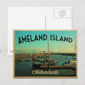 Ameland Island Briefkaart (Voorkant / Achterkant)
