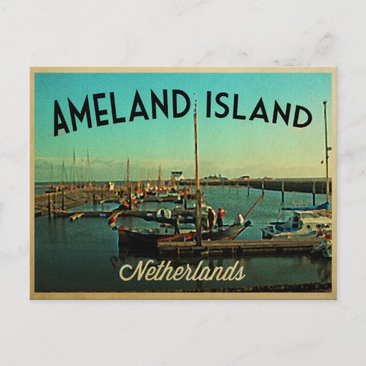 Ameland Island Briefkaart (Voorkant)