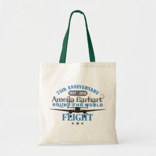 Amelia Earhart 75 Year Jubileum Tote Bag