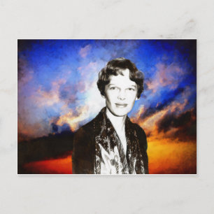 Amelia Earhart Briefkaart
