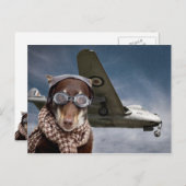 Amelia Earhart Briefkaart (Voorkant / Achterkant)