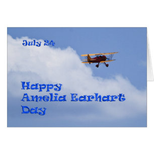 Amelia Earhart Day Card Juli 24