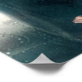 Amelia Earhart en haar Lockheed Electra ingekleurd Poster (Hoek)