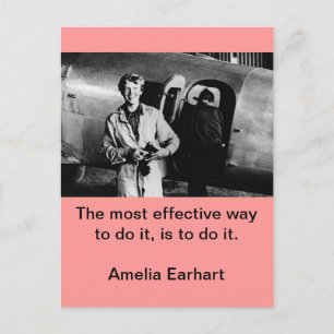 Amelia Earhart Foto Briefkaart