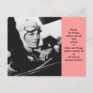 Amelia Earhart Foto Briefkaart