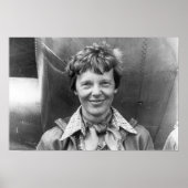 Amelia Earhart Foto en Hare Lockheed Electra Poster (Voorkant)