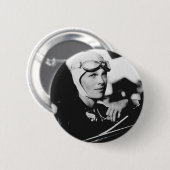  Amelia Earhart Foto Ronde Button 5,7 Cm (Voorkant /achterkant)
