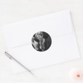  Amelia Earhart Fotoportret Ronde Sticker (Envelop)