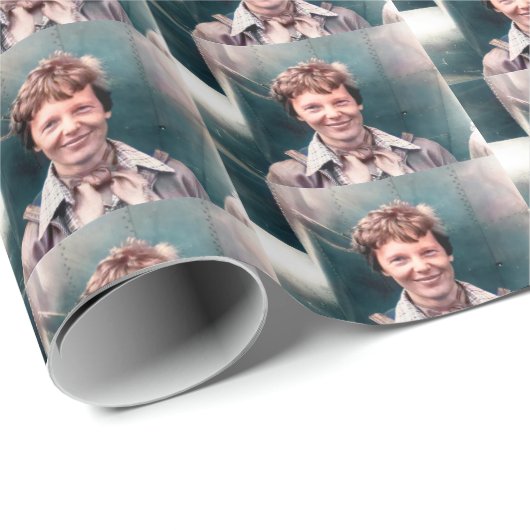 Amelia Earhart Lockheed Model 10-E Electra 1937 Cadeaupapier (Rol Hoek)