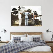 Amelia Earhart Lockheed Model 10 Electra 1937 Over Canvas Afdruk (Insitu (Slaapkamer))