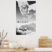 AMELIA en haar LOCKHEED ELECTRA AIRPLANE Poster (Keuken)
