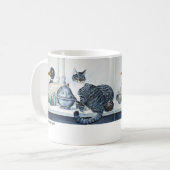 Amelia is zwart-wit in kleur Mok (Voorkant links)