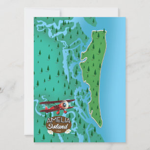 Amelia Island Florida reiskaart.