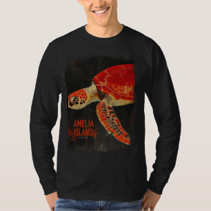 Amelia Island Florida Zee Turtle Beach Vac T-shirt